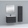 Waschbecken mit Unterschrank 'Nero' schwarz matt 81,5 x 56,5 x 46,5 cm