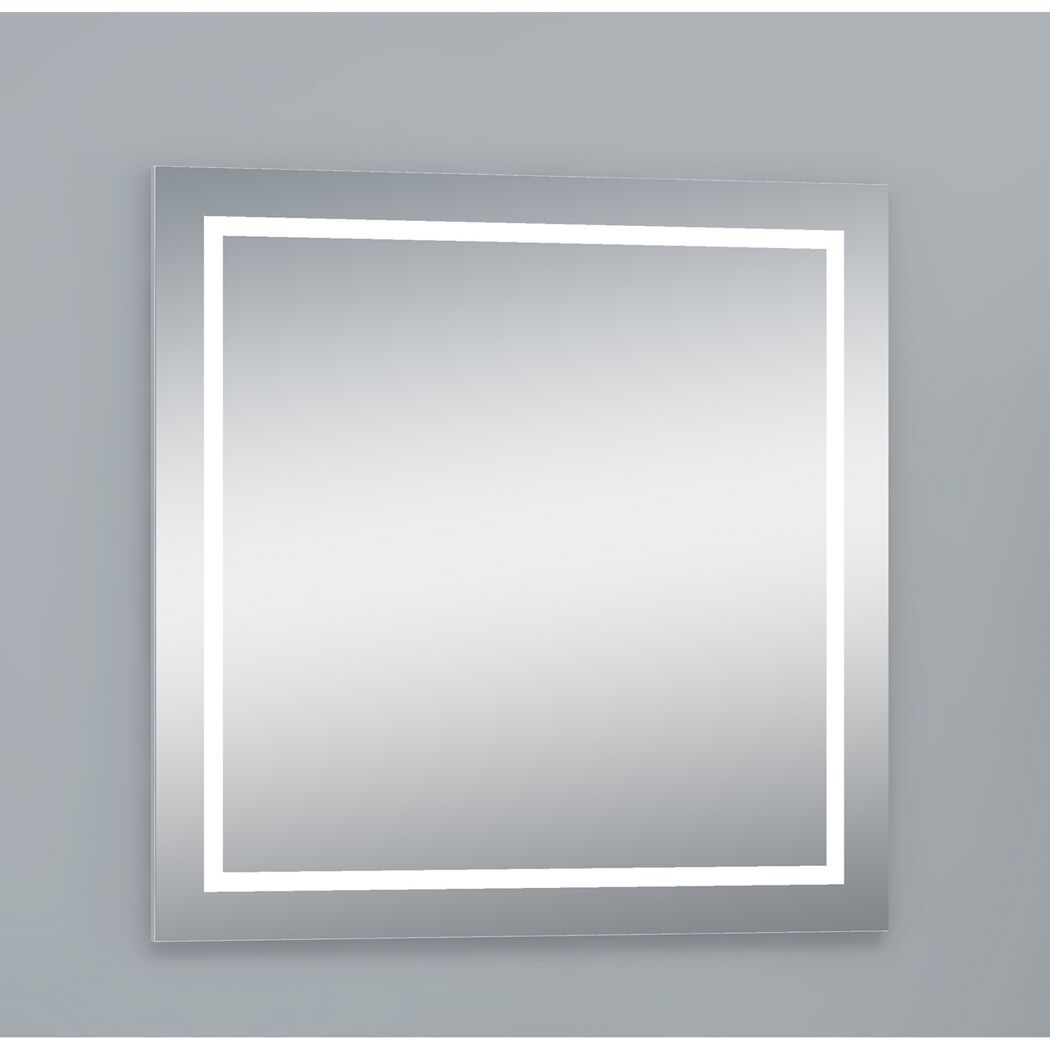 LED-Spiegel 'Nero' 80 x 80 cm
