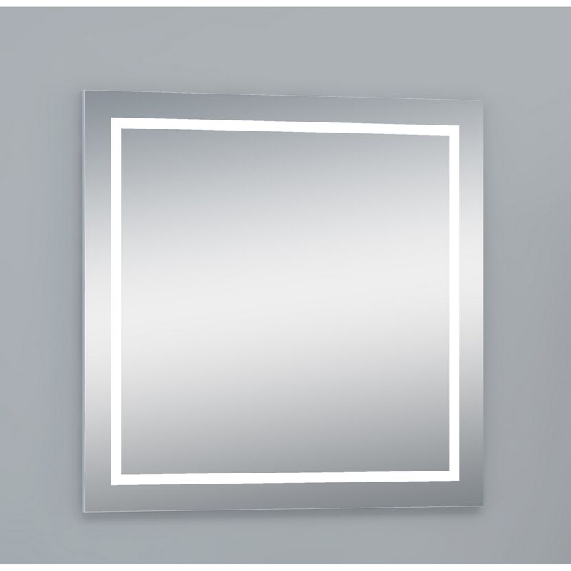 LED-Spiegel 'Nero' 80 x 80 cm