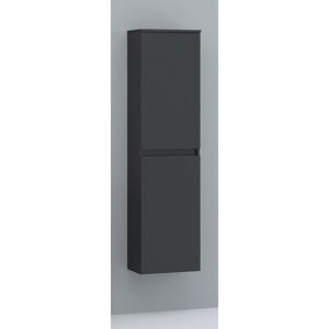 Hochschrank 'Nero' schwarz matt 40,2 x 148,6 x 22 cm