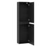 Hochschrank 'Nero' schwarz matt 40,2 x 148,6 x 22 cm