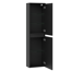 Hochschrank 'Nero' schwarz matt 40,2 x 148,6 x 22 cm