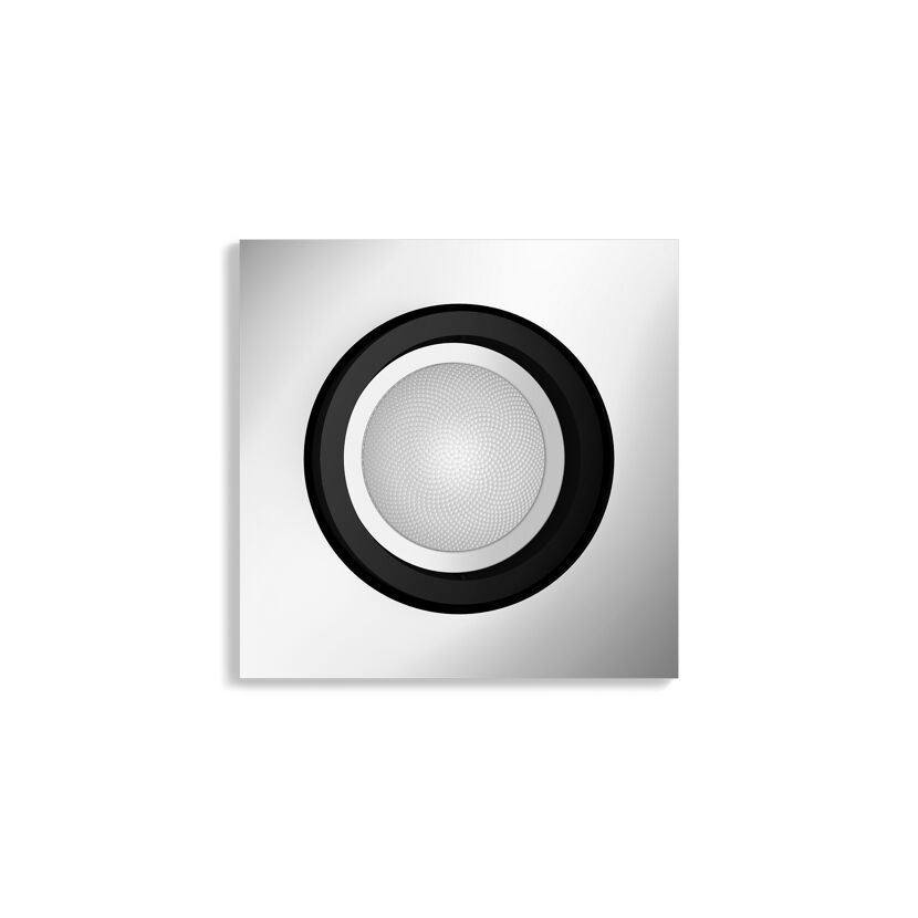LED-Einbauspot 'Hue White & Color Ambiance Centura' Aluminium eckig 4,2 W