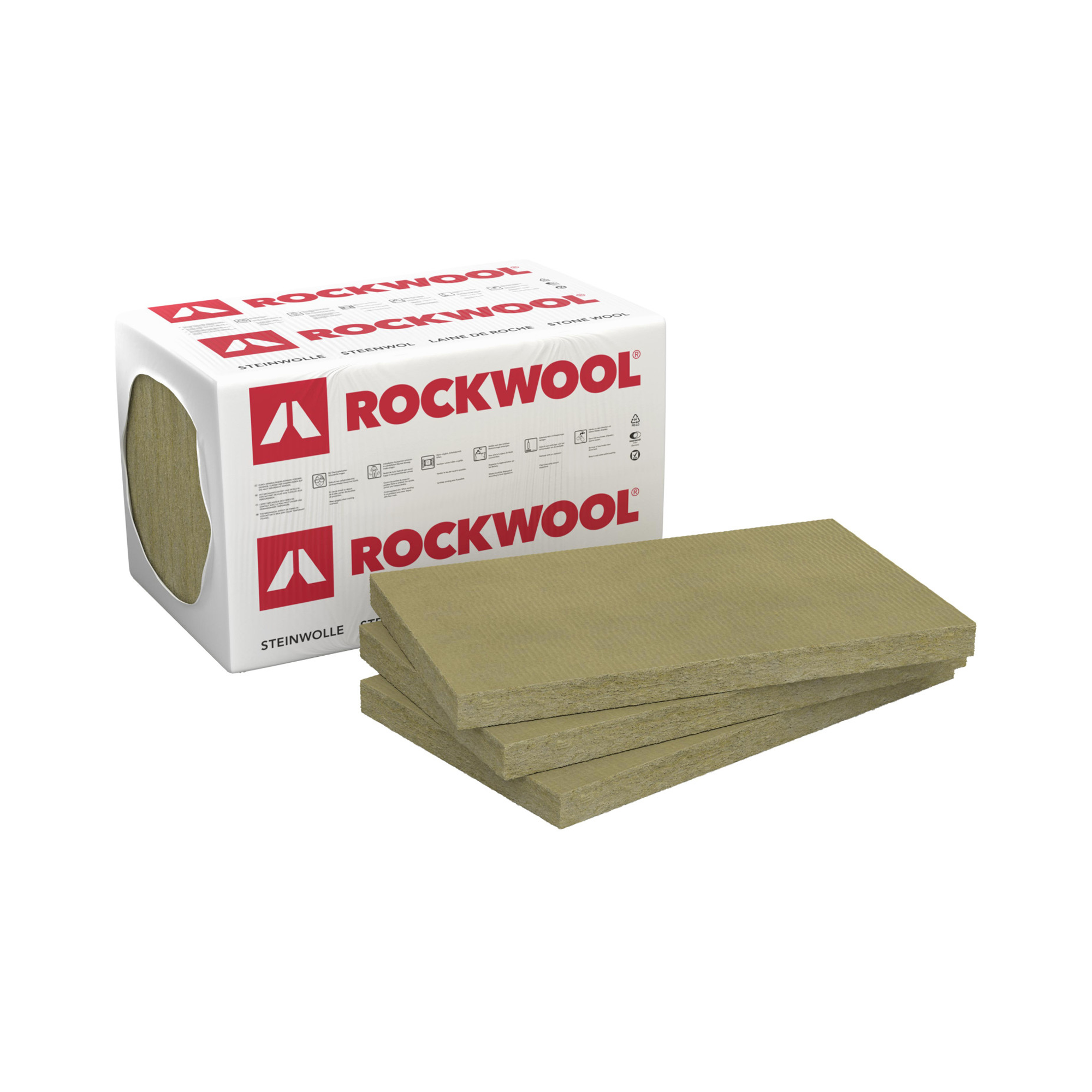 Dämmplatte 'Sonorock Trennwandplatte WLG 040' 100 x 62,5 x 4 cm, 12 Stück