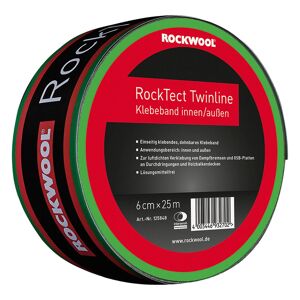 Folienklebeband 'Rocktect Twinline' 6 cm x 25 m dehnbar, innen/außen
