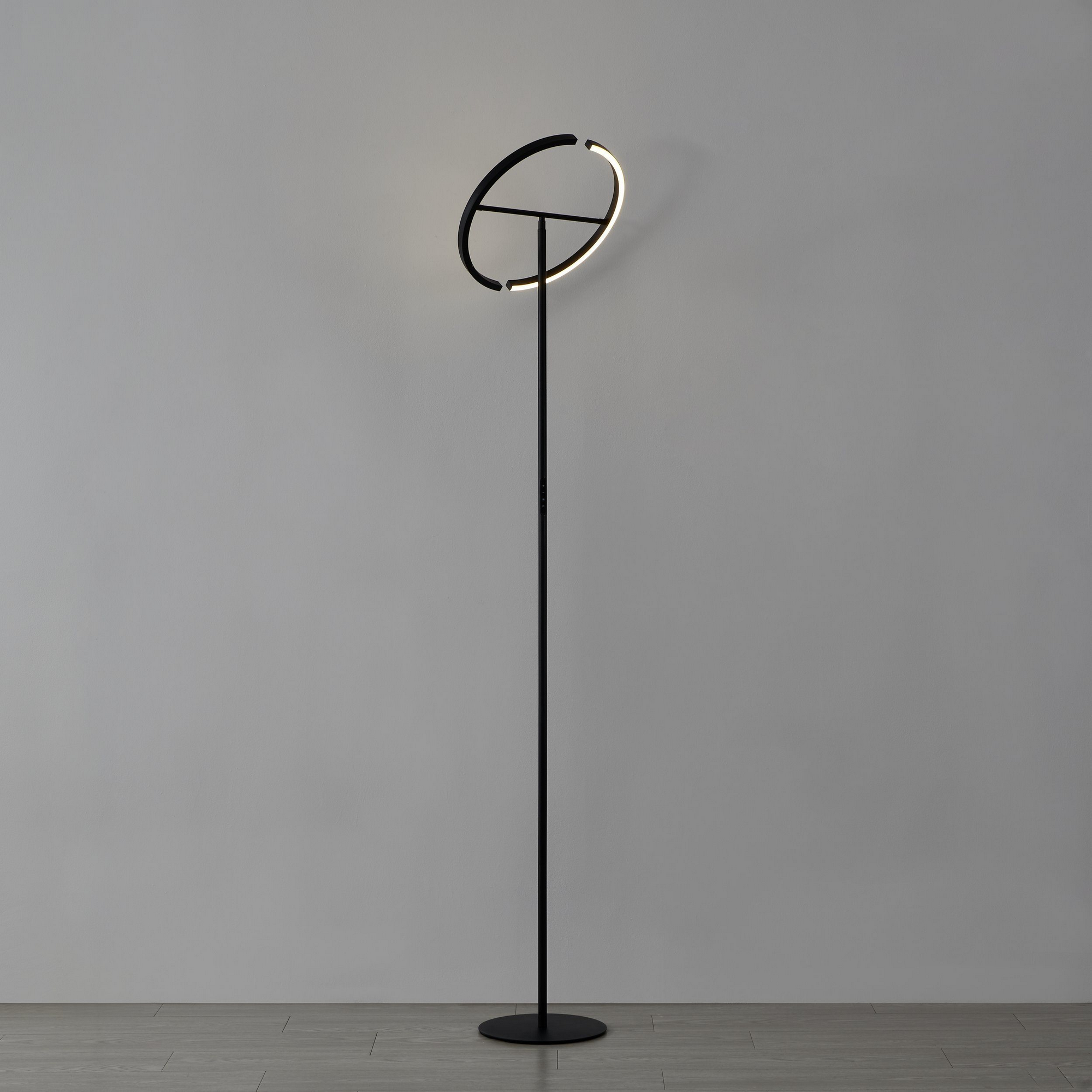 LED-Stehleuchte 'Castelpoto' schwarz 2-flammig