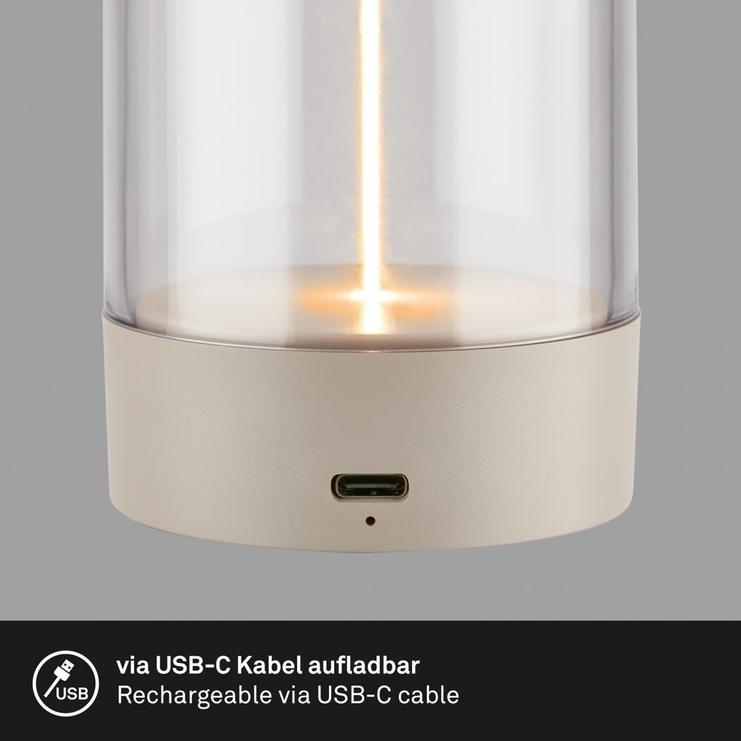 LED-Tischlampe 'Wiggle' 1,5 W 55 lm Ø 7 x 14,5 cm