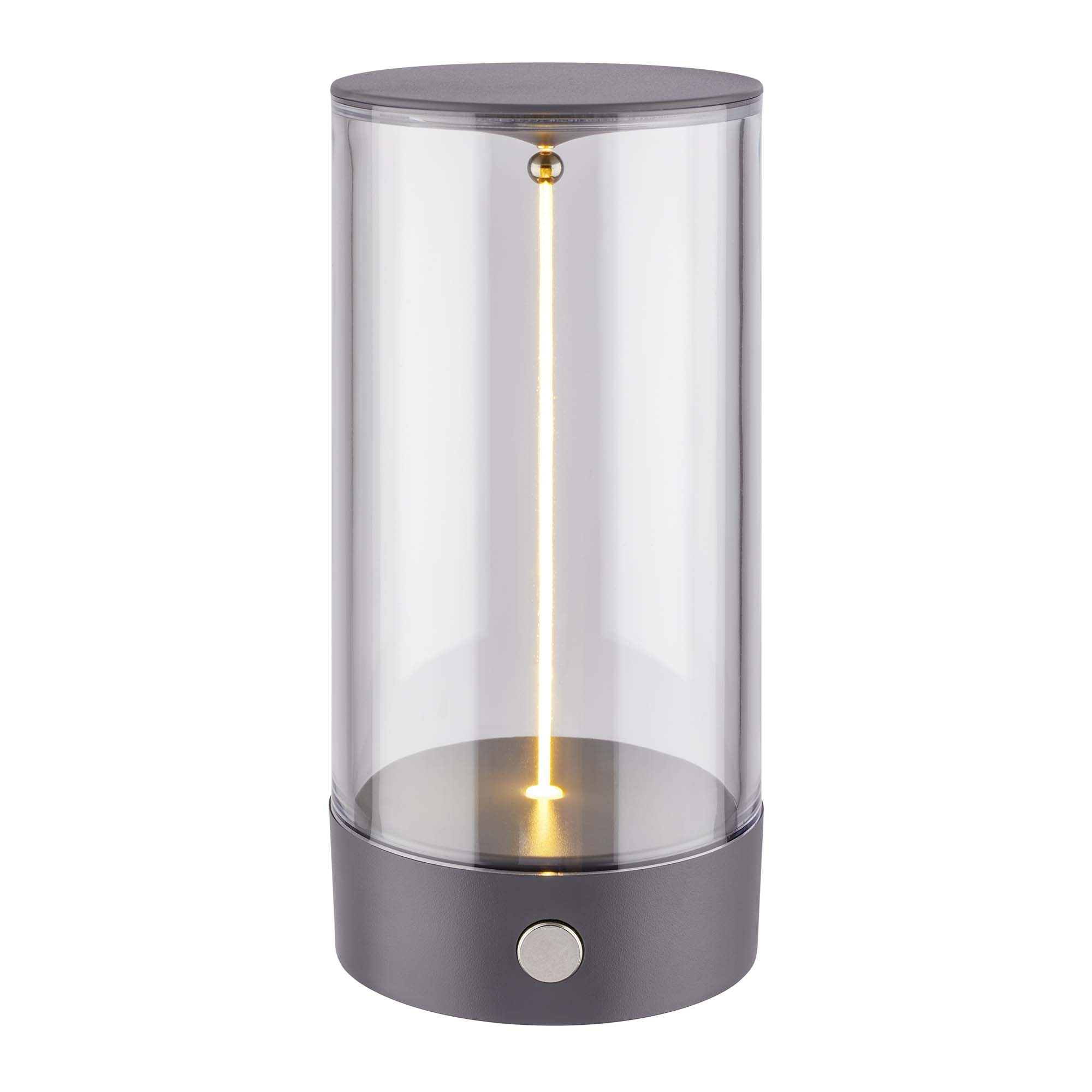 LED-Tischleuchte 'Wiggle' anthrazit kabellos