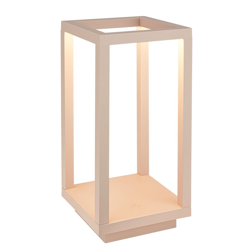 LED-Tischleuchte 'Laer' beige kabellos