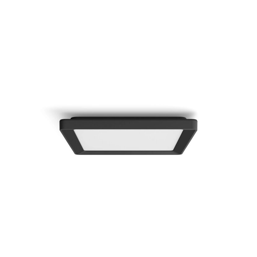 Panelleuchte 'Hue Tento W SQ S' schwarz Ø 29,5 cm