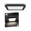Panelleuchte 'Hue Tento W SQ S' schwarz Ø 29,5 cm