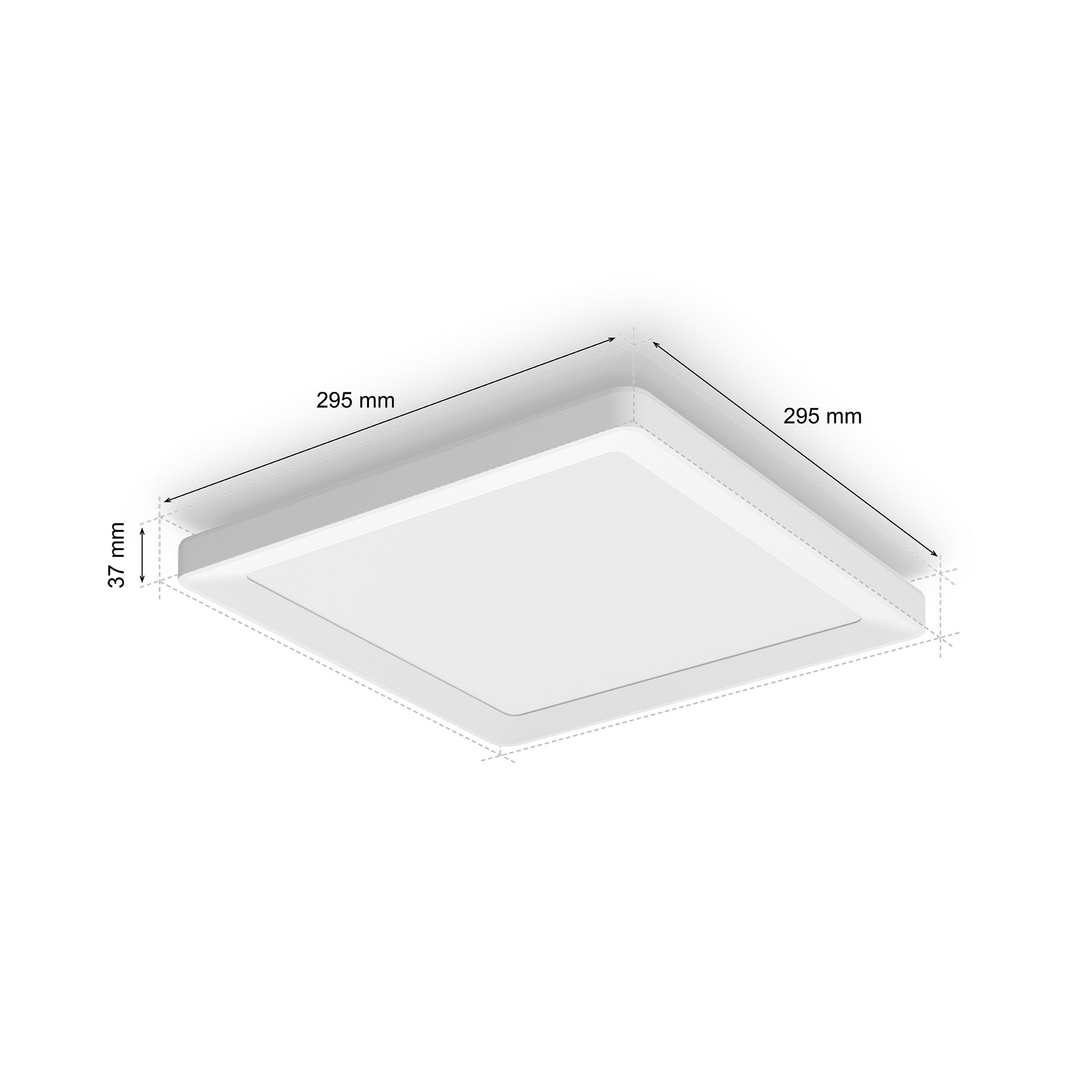 Panelleuchte 'Hue Tento W SQ S' weiß 29,5 x 29,5 cm