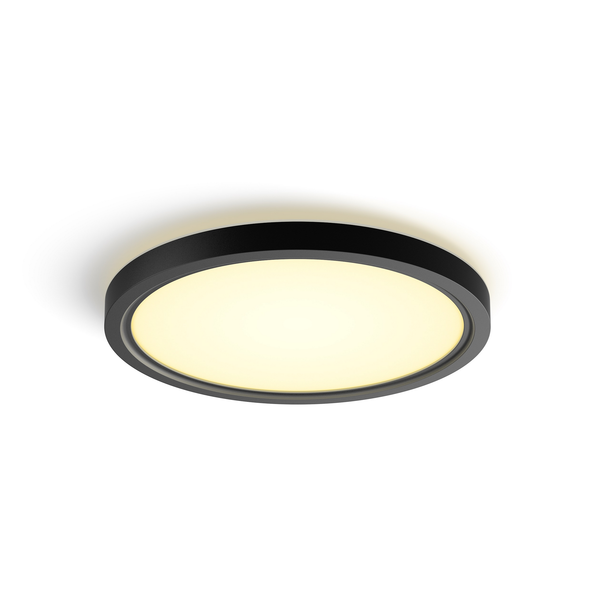 Panelleuchte 'Hue Tento WA RD S' schwarz Ø 29,1 cm