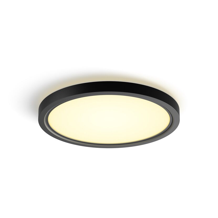 Panelleuchte 'Hue Tento WA RD S' schwarz Ø 29,1 cm