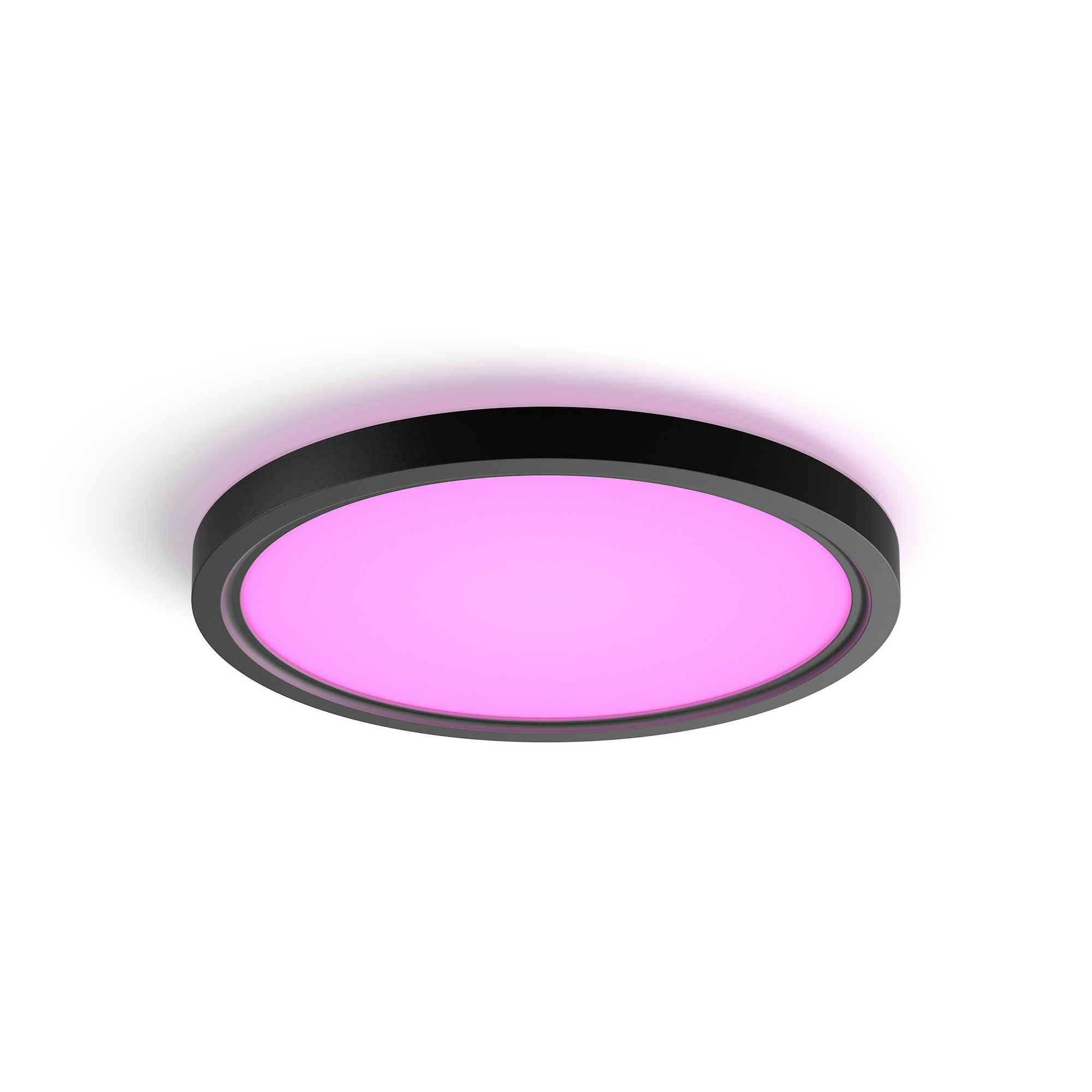 Panelleuchte 'Hue Tento WACA RD S' schwarz Ø 29,1 cm, mit Farbwechsler