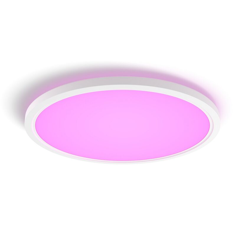 Panelleuchte 'Hue Tento WACA RD XL' weiß Ø 54,2 cm, mit Farbwechsler