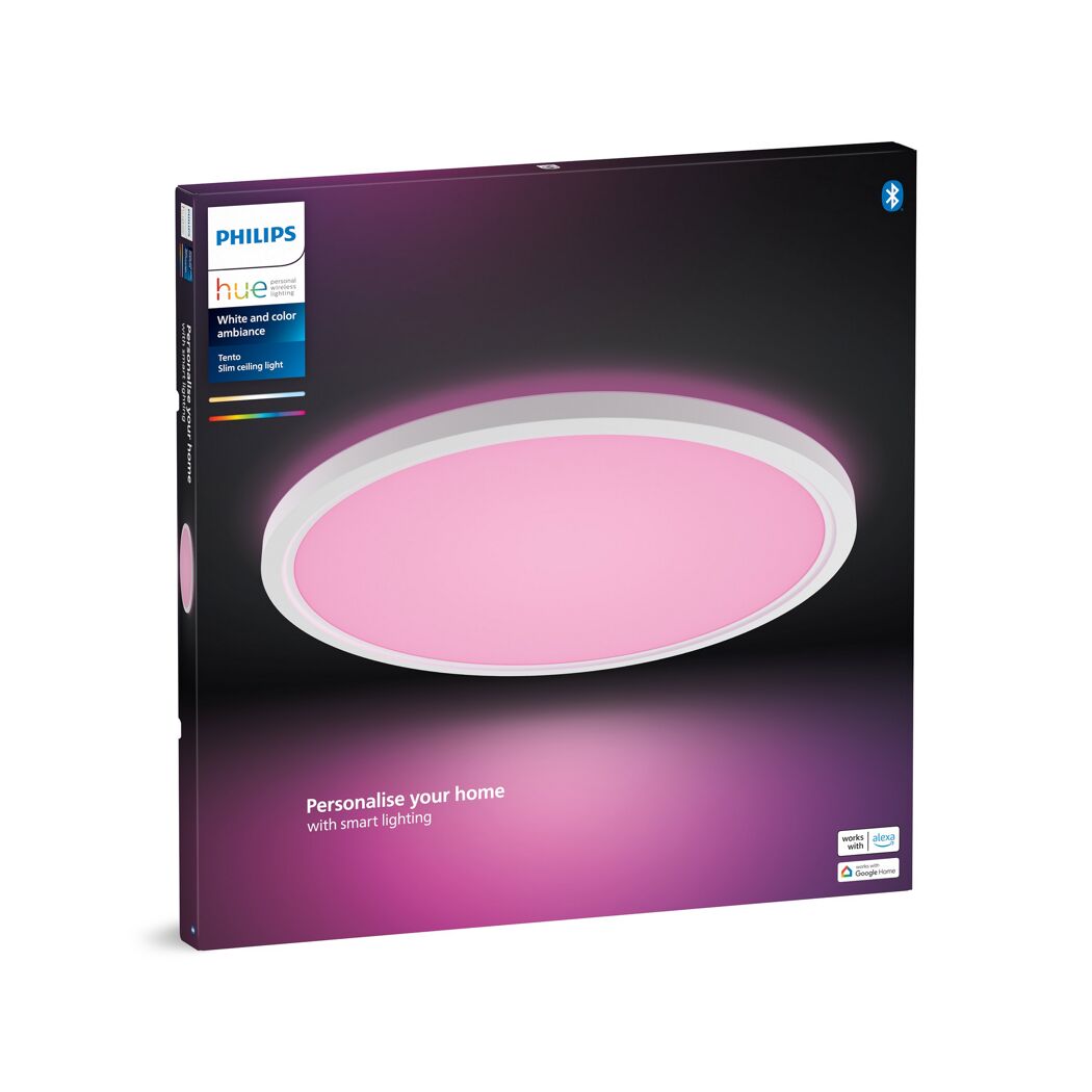 LED-Panel 'Hue Tento' dimmbar 25 W 2600 lm RGB - tunable white Ø 54,2 x 3,56 cm