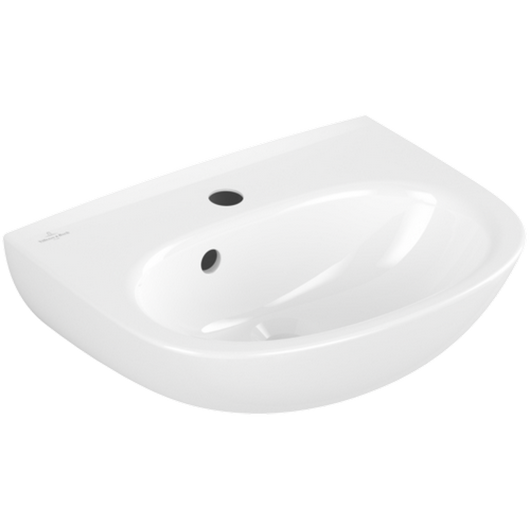 Waschtisch 'O.Novo' oval alpinweiß 45 x 16 x 10,9 cm