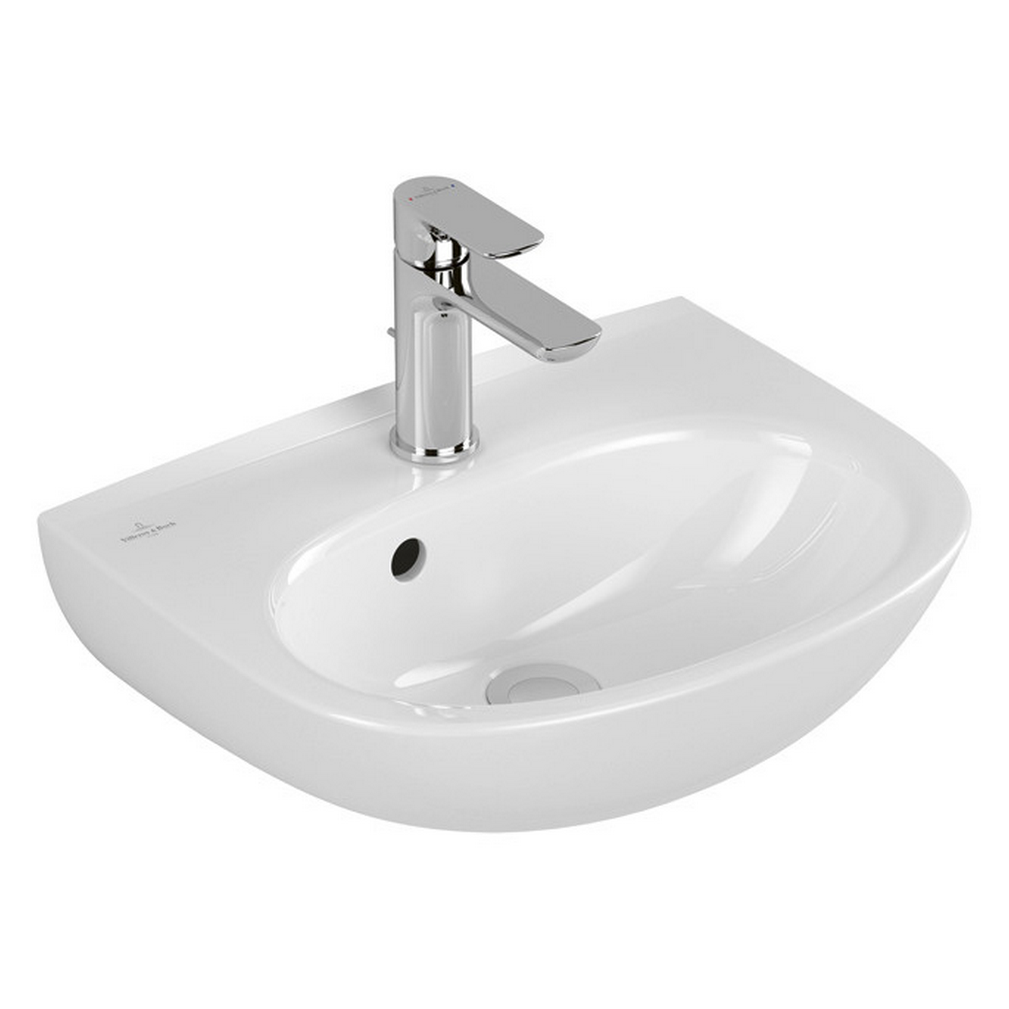 Waschtisch 'O.Novo' oval alpinweiß 45 x 16 x 10,9 cm