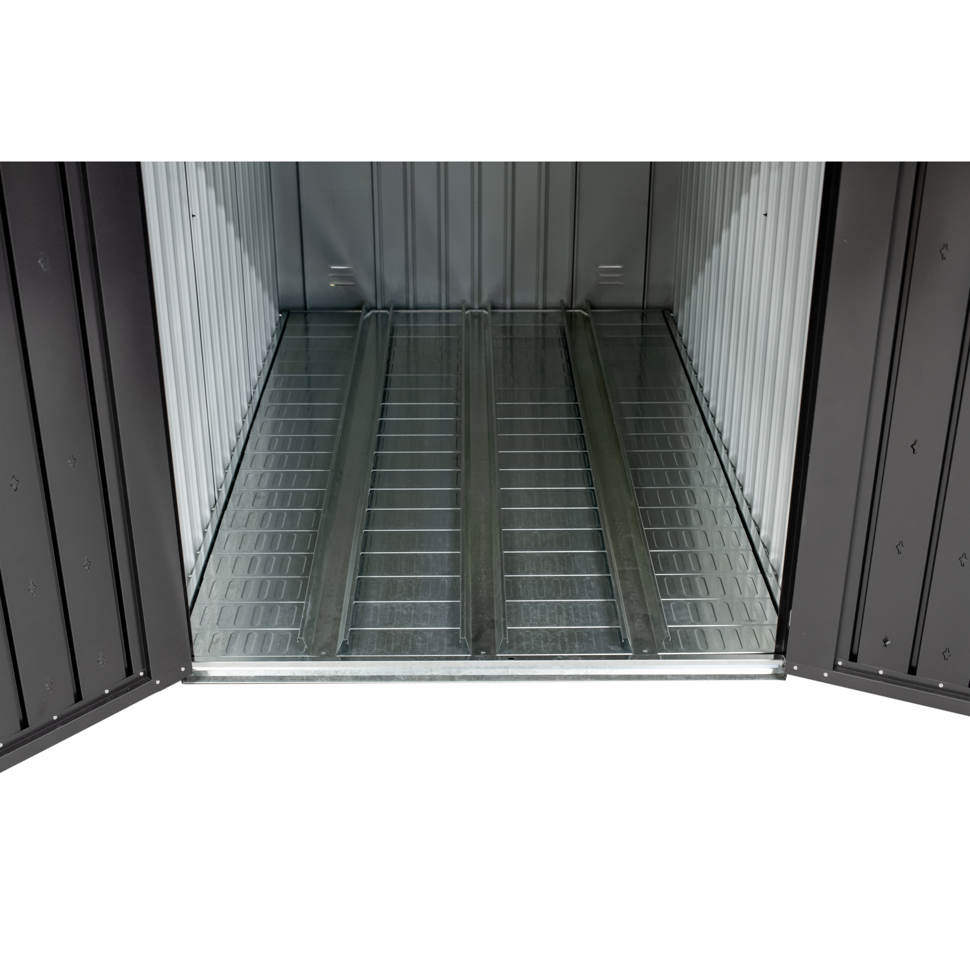 Fahrradgarage 'Velos 1' Metall schwarz 133 x 222 x 151 cm