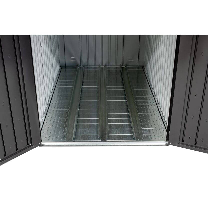 Fahrradgarage 'Velos 1' Metall schwarz 133 x 222 x 151 cm