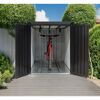 Fahrradgarage 'Velos 1' Metall schwarz inklusive Boden 133 x 222 x 151 cm