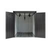 Fahrradgarage 'Velos 1' Metall schwarz inklusive Boden 133 x 222 x 151 cm