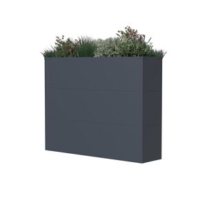Pflanzkübel 'Talus XL' Stahl anthrazit 100 x 25 x 77 cm