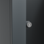 Mülltonnenbox 'Lacina' anthrazit/Holzoptik 80 x 200 x 116 cm