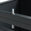 Mülltonnenbox 'Lacina' anthrazit/Holzoptik 80 x 200 x 116 cm