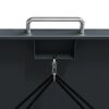Mülltonnenbox 'Lacina' anthrazit/Holzoptik 80 x 200 x 116 cm