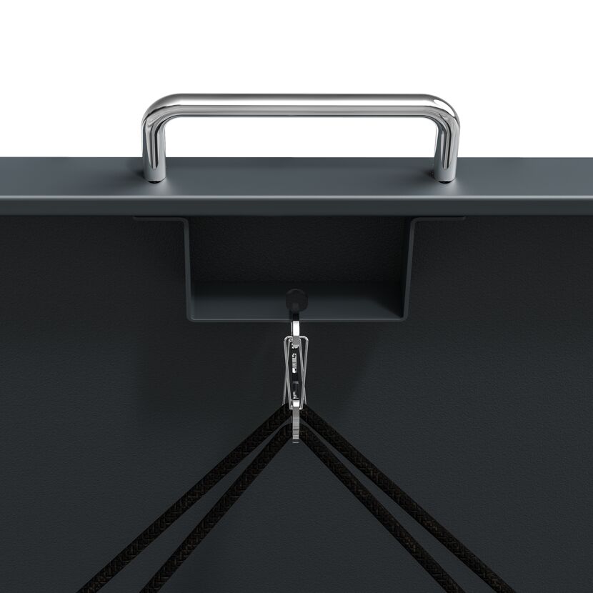 Mülltonnenbox 'Lacina' anthrazit/Holzoptik 80 x 332 x 116 cm