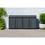 Mülltonnenbox 'Moderna 4' anthrazit 83 x 278 x 135 cm