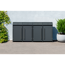 Mülltonnenbox 'Moderna 4' anthrazit 83 x 278 x 135 cm
