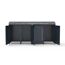 Mülltonnenbox 'Moderna 4' anthrazit 83 x 278 x 135 cm