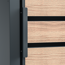 Mülltonnenbox 'Lacina' anthrazit/Holzoptik 80 x 68 x 116 cm