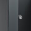 Mülltonnenbox 'Lacina' anthrazit/Holzoptik 80 x 68 x 116 cm