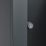 Mülltonnenbox 'Lacina' anthrazit/Holzoptik 80 x 264 x 116 cm