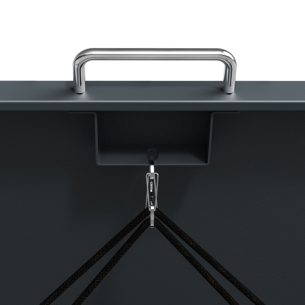 Mülltonnenbox 'Lacina' anthrazit/Holzoptik 80 x 264 x 116 cm