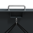 Mülltonnenbox 'Lacina' anthrazit/Holzoptik 80 x 264 x 116 cm