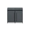 Mülltonnenbox 'Moderna 2' anthrazit 83 x 139 x 135 cm