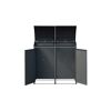 Mülltonnenbox 'Moderna 2' anthrazit 83 x 139 x 135 cm