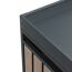 Mülltonnenbox 'Planta' bepflanzbar anthrazit/Holzoptik 84 x 332 x 124 cm