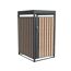 Mülltonnenbox 'Planta' bepflanzbar anthrazit/Holzoptik 84 x 68 x 124 cm