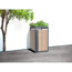 Mülltonnenbox 'Planta' bepflanzbar anthrazit/Holzoptik 84 x 68 x 124 cm