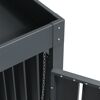 Mülltonnenbox 'Planta' bepflanzbar anthrazit/Holzoptik 84 x 200 x 124 cm