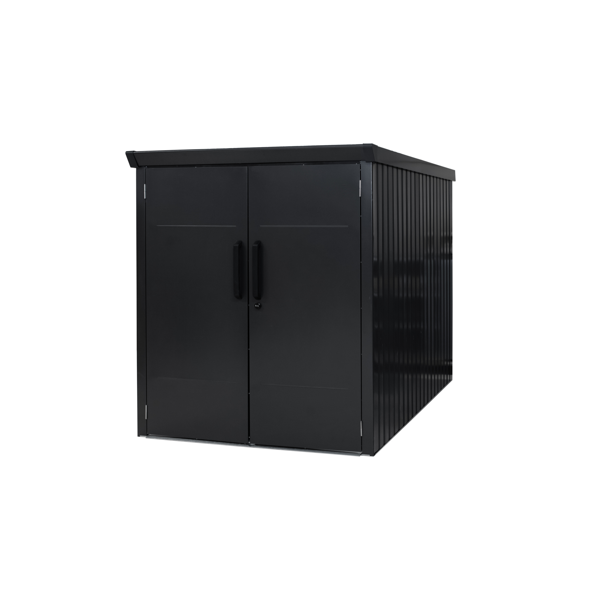 Fahrradgarage 'Velos 2' Metall schwarz 133 x 222 x 151 cm