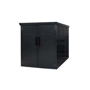 Fahrradgarage 'Velos 2' Metall schwarz 133 x 222 x 151 cm