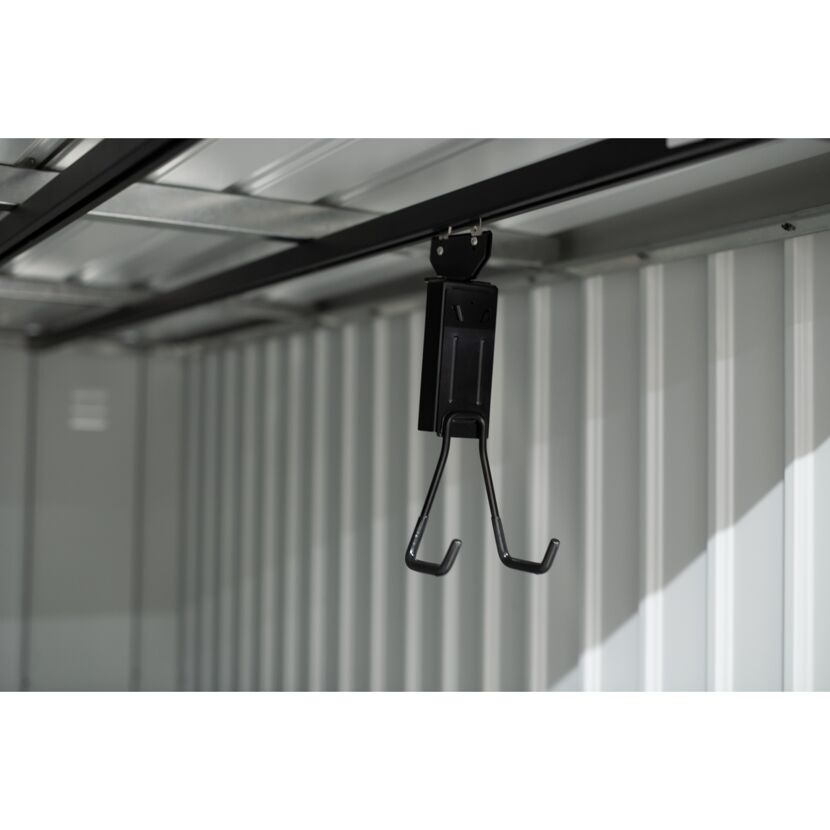 Fahrradgarage 'Velos 2' Metall schwarz 133 x 222 x 151 cm