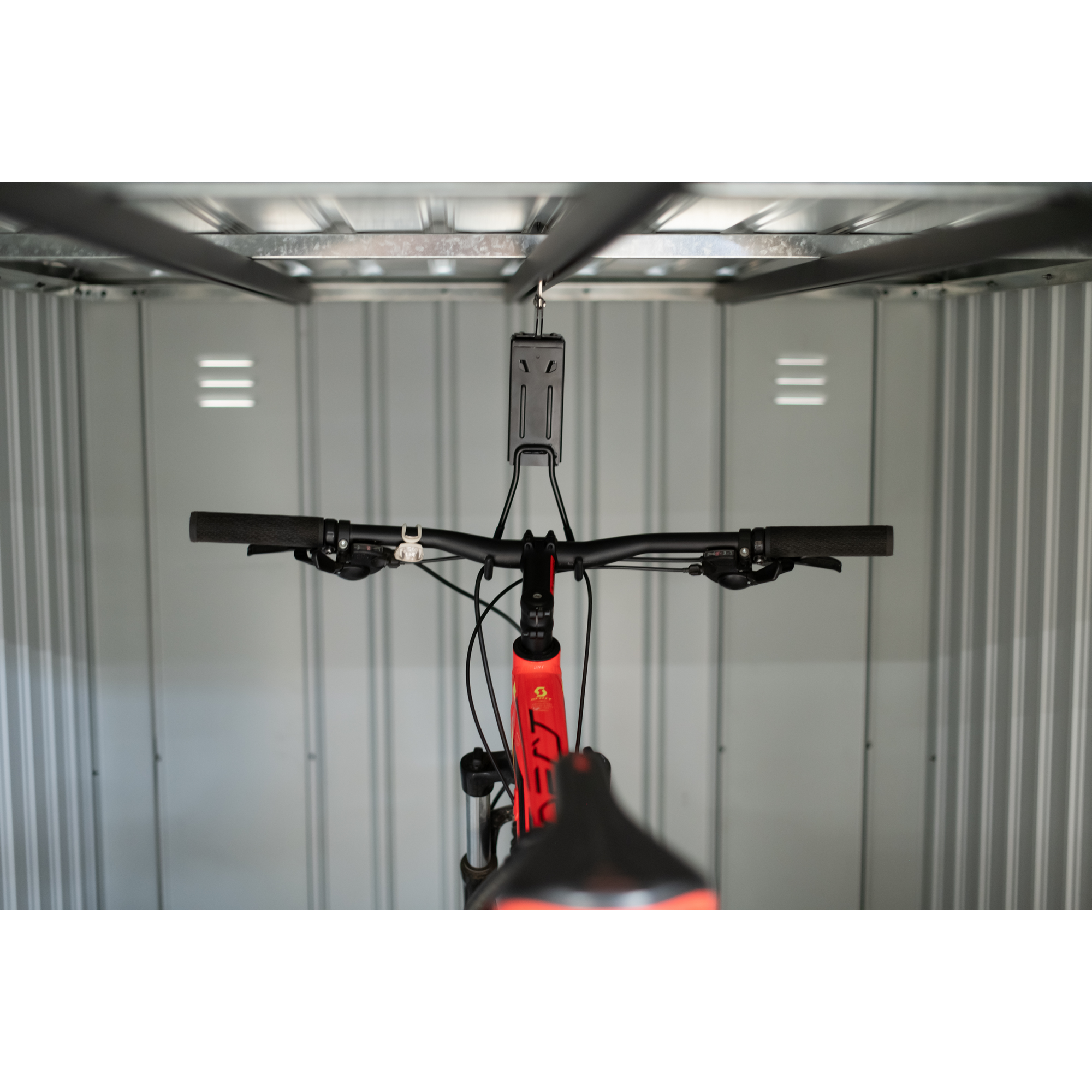 Fahrradgarage 'Velos 2' Metall schwarz 133 x 222 x 151 cm